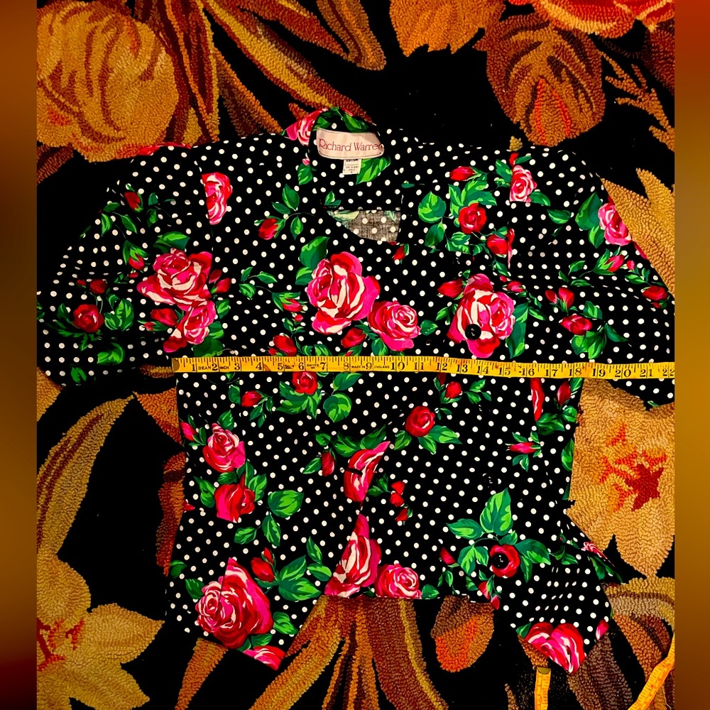 Black Floral Blazer